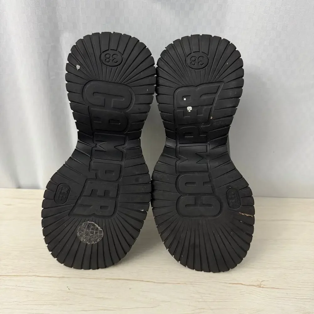Camper BCN Leather Mary Jane Shoes Womens Size 7.5 Chunky Platform Lug Sole 38